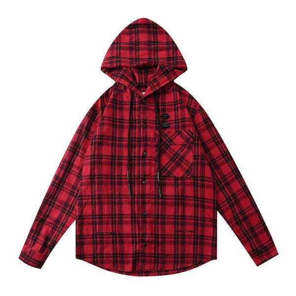 

factory online export trendy sweater spring summer new off stripe cardigan hooded shirt unisex, Black