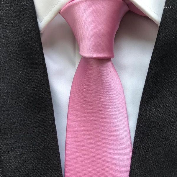 Laço amarra as ginstas de luminária do pescoço rosa sólido masculino para combinar com os noivos camisa de noiva donn22