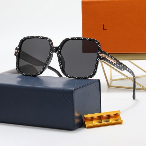 

summer men's and women's sunglasses with metal logo fashion women's brand full frame uv400 lenses large square luxury packagi, White;black