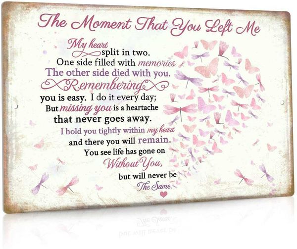 

cardinal bird sign, christmas ornaments, sympathy memory gift, 12x8 aluminum metal sign - because someone we love is in heaven