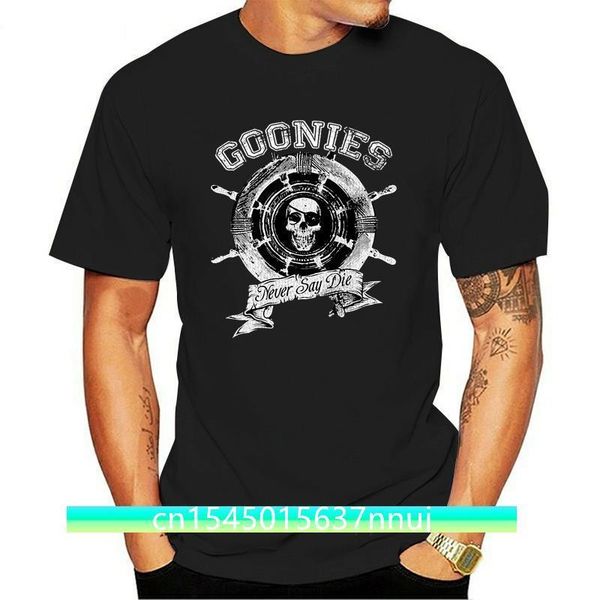 

mens goonies never say die t shirt printed short sleeve sxxxl leisure cute building spring autumn family shirt 220702, White;black