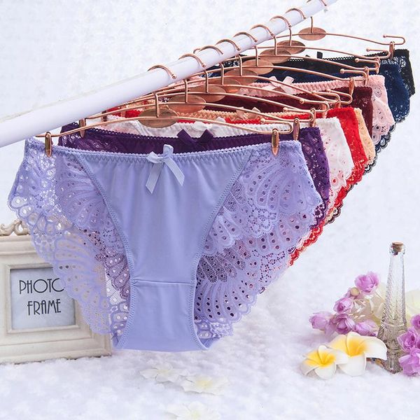 

fashion women underwear panty lace transparent low waist hollow t back panties lady briefs big size -3xl, Black;pink