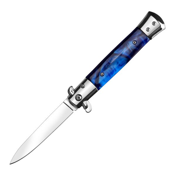 J065 Manico in ABS Coltello pieghevole con lama 5cr13 Superficie per levigatura e lucidatura ad acqua con sistema di cuscinetti a sfera