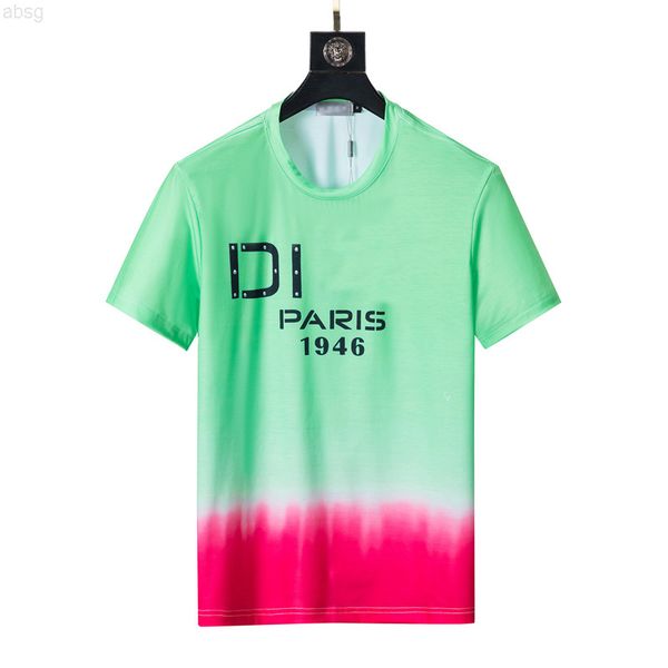 

cotton breathable quick dry drew neck print letter fashion designer men's t-shirts, White;black