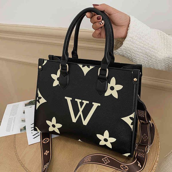

factory sale 49% off 2022 new women's tote tide printed letter handbag large capacity single shoulder messenger bag