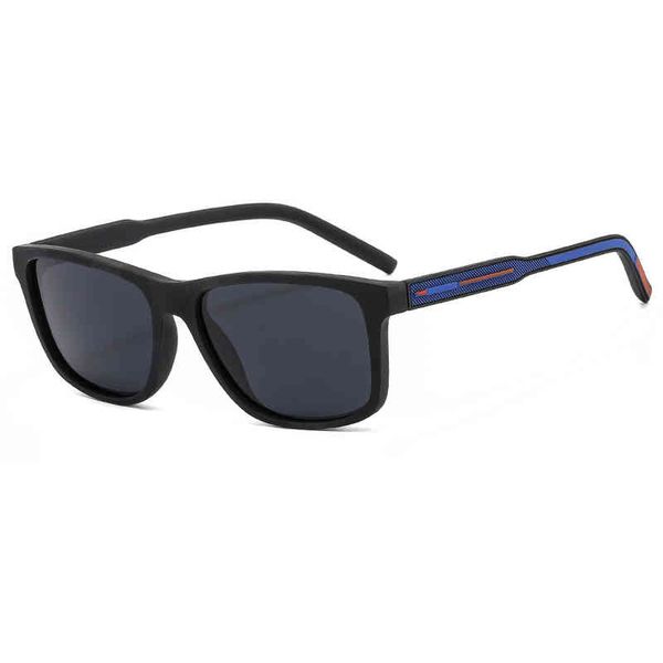 

new polarized sunglass fashionable men's outdoor sports square glass vintage luxury brand design sunglasses uv400, White;black
