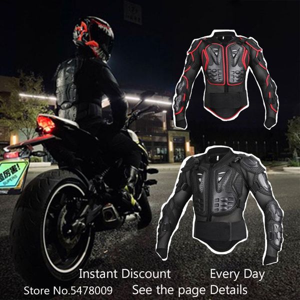 Motocicleta vestuário S-4xl plus size jaqueta de corpo inteiro equipamento protetor Jackets de motocross fora da estrada Moto de moto de moto