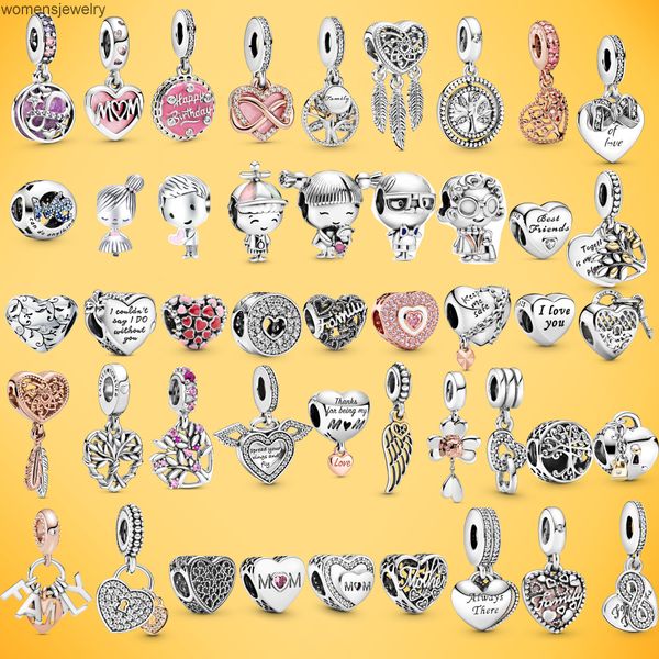 

new 925 silver bracelets accessories charm bead fit pandora charms beads bracelet for women diy jewelry gift with original bag, Black