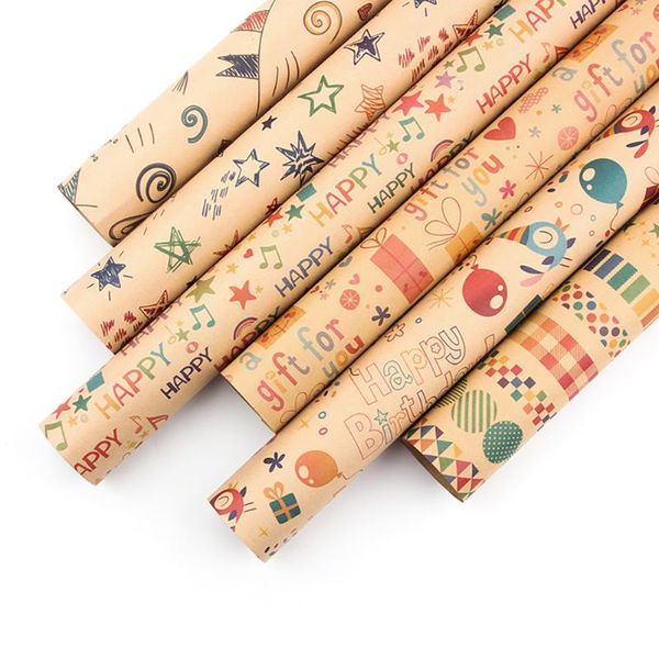 Подарочная упаковка 3pcs/6pcs Музыкальная нота Kraft Paper