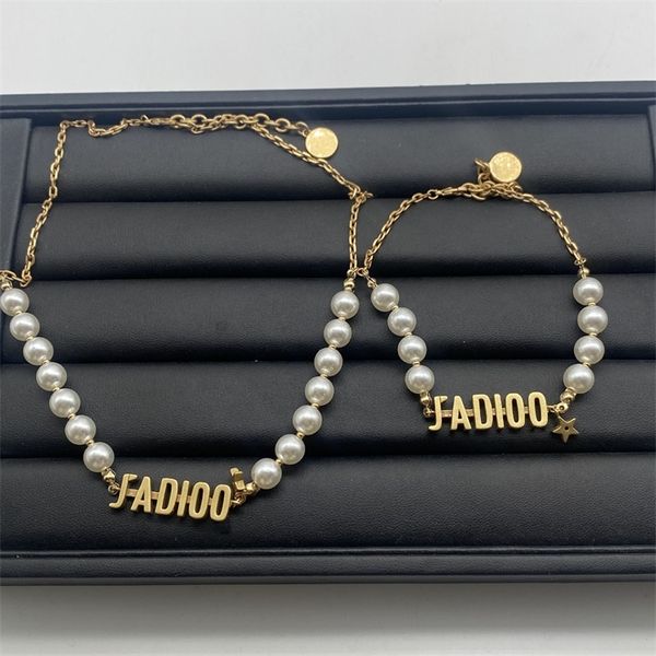 

10% off jewelry the new minority sense letter star pearl necklace feminine temperament versatile clavicle chain net red bracelet accessories, Silver