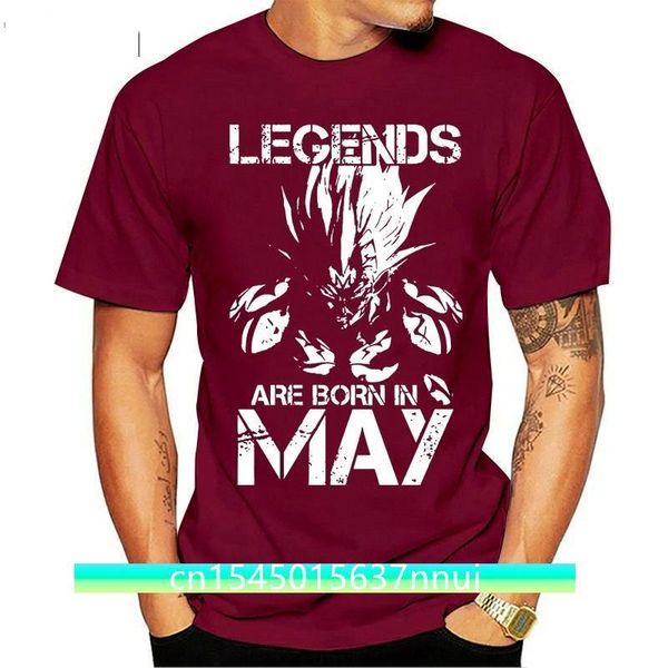 

men t shirt legends are born in may songoku women tshirt 220702, White;black