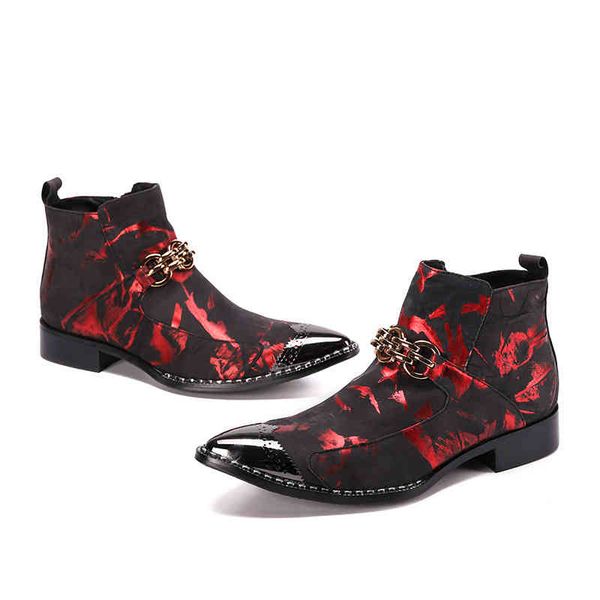

boots winter autumn men's boots thick heel round head plush soled martin cowhide french chelsea short, Black