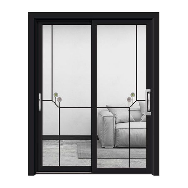 

factory wholesale net red glass sliding door partition kitchen balcony alloy door