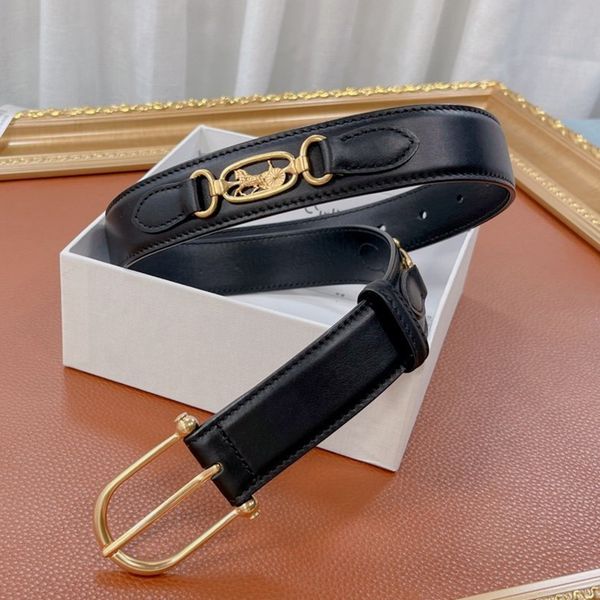 

cellne girl girdle leather calfskin belt ladies belt width 34mm lady wastband official high end replica waistband soft highest counter quali, Black;brown