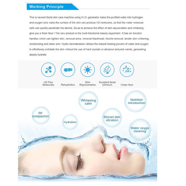 

hydro aqua jet peel water pen machine h2o2 clean new spray mesotherapy infusion facial beauty spa machine, Black;white