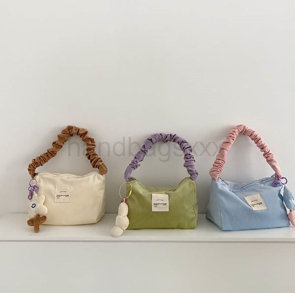 

yeyu candy color corduroy underarm bag japanese ins hit colors hand tote bags female new shoulder