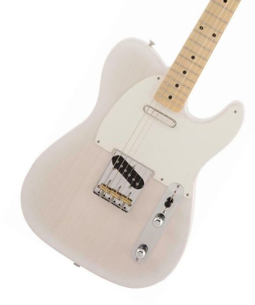 

traditional 50s tele maple white blonde electric guitar
