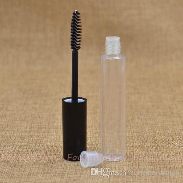 10ml vazio de plástico rímel de tubo de rímel labial brilho, e garrafas de revestimento de olho com tampão tampão cosmético diy garrafas recarregáveis ​​sy222