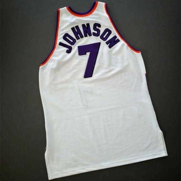 Chen37 Goodjobsir Custom Men Youth women Vintage Kevin Johnson Vintage Champion College Basketball Jersey Taglia S-4XL o personalizzare qualsiasi nome o numero maglia