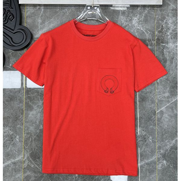 

summer luxury mens t shirts horseshoe flower tees ch brand man cross t-shirts sanskrit letter designer tshirts fashion boy hip hop sweater w, White;black