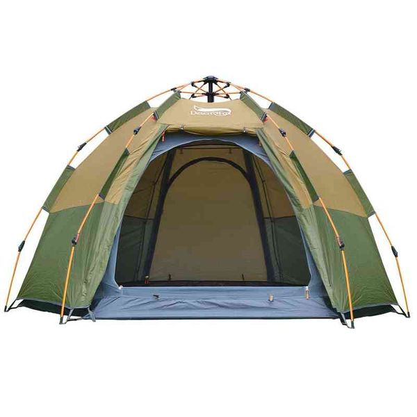 Desertfox pop-up automático barraca 3-4 pessoas instantâneas tendas de acampamento instantâneas tendas de cúpula familiar para camping viajando H220419