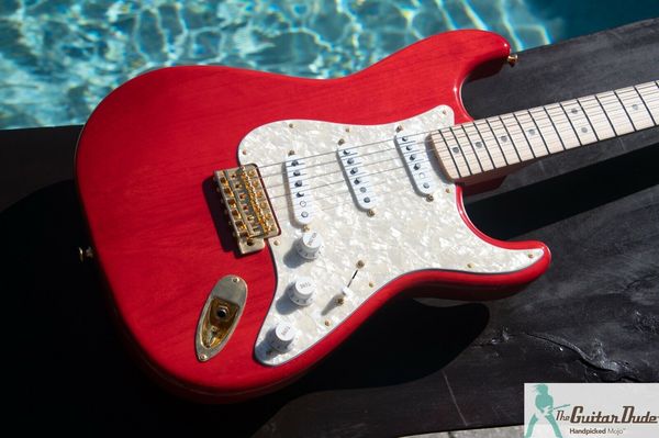 

mami signature st - "scandal" - trans red electric guitar