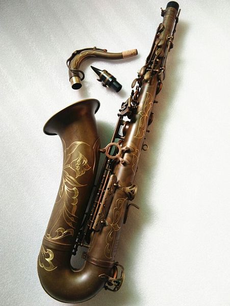 

brand new mark vi sax tenor saxophone instruments antique copper simulation brass saxophone with case