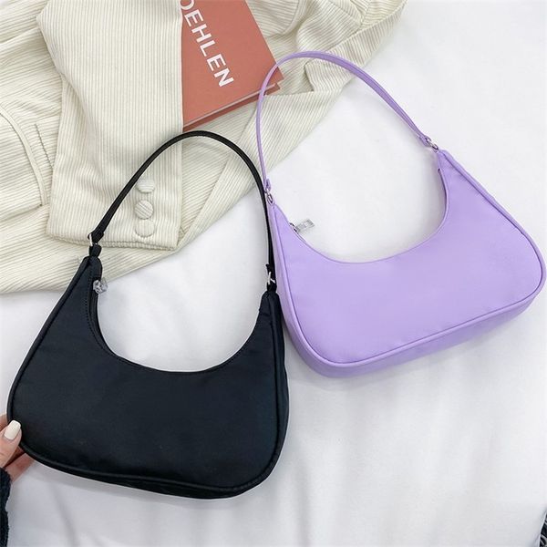 

nylon messenger bag women's new dumpling light small underarm solid color one shoulder