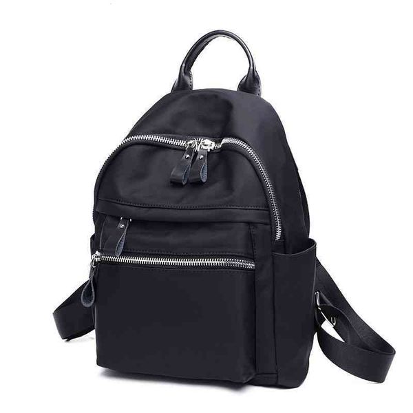 

oxford cloth backpack women's 2022 new versatile nylon large capacity waterproof canvas travel anti-theft backpack