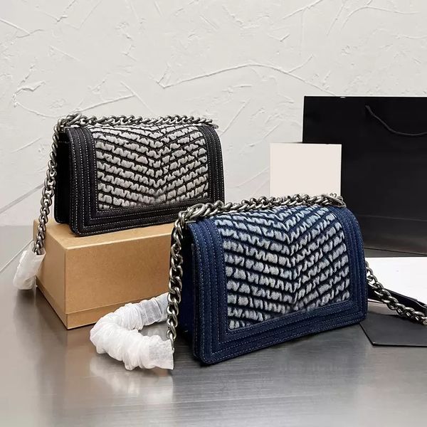 

classical collection flap denim bags france women boy girls v-stitch aged silver metal hardware purse adjustable shoulder strap cross body d