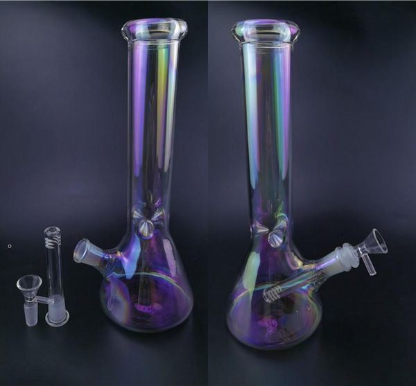 Stockes Kopftönig dickes Glas Bong Fab Ei Wasserrohr Schädel Becher DAB Rig Bong Ball Recycler Fy2224