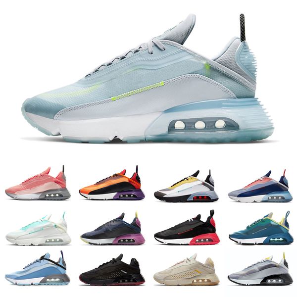 

2090 running shoes men women pure platinum black white oreo pn dust fire pink aurora green mens trainers sneakers shoes 36-45