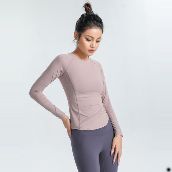 

sports lues women running fitness yoga hoodie coat thumb hole long sleeve t-shirt tight elasticity mesh stitching breathable gym