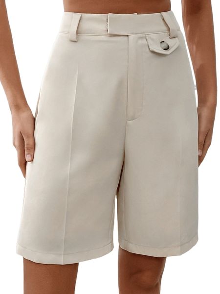 

high waisted bermuda shorts t10z#, White;black