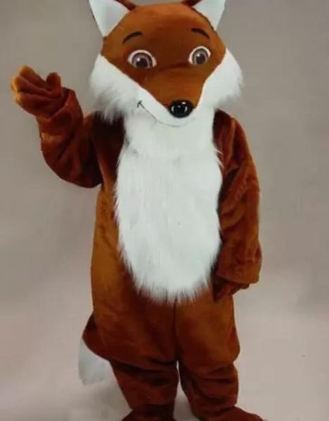 

discount factory sale cute fox brown nice animal mascot costume fancy dress animal mascot costume, Red;yellow