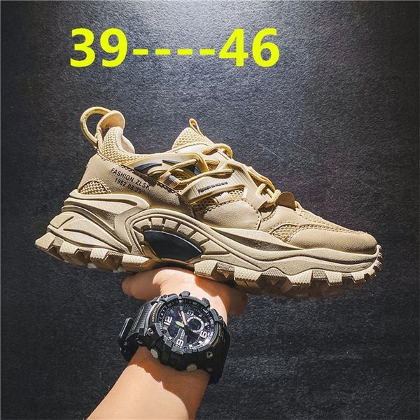 

height increasing shoes trend men shoes autumn winter comfortable men's platform 220823, Black;white