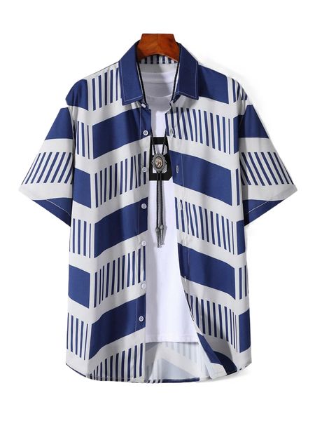 

men random striped shirt without tee h1mk#, White;black