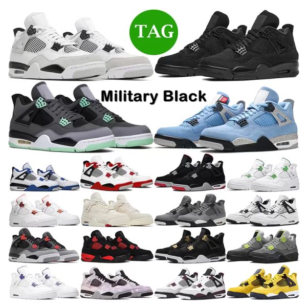

basketball shoe 4s military black canvas university white cement sail mens trainers sneakers