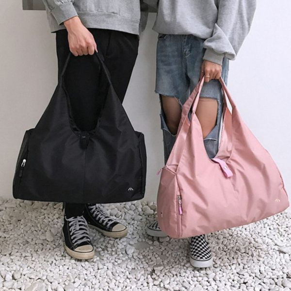 

lulu sacks bags outdoor fitness travel large capacity portable shoulder sports waterproof shoe dry and wet separation sack l7lo