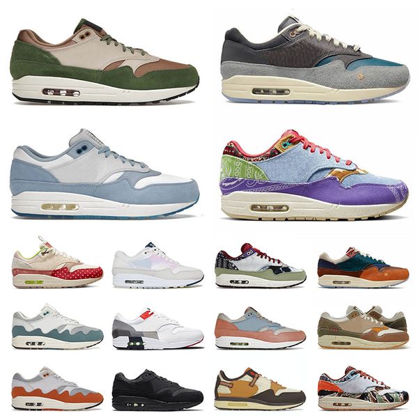 

mens womens concepts 1 87 designer running shoes patta waves denim olive canvas kasina won ang evolution of icons sports sneakers runner tra