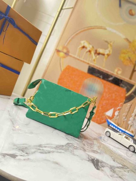 

2022 designer handbag 5a quality shoulder chain bag clutch wallet women luxury m59598 m59389 m58266 coussin bb bag chain baguette bag emboss