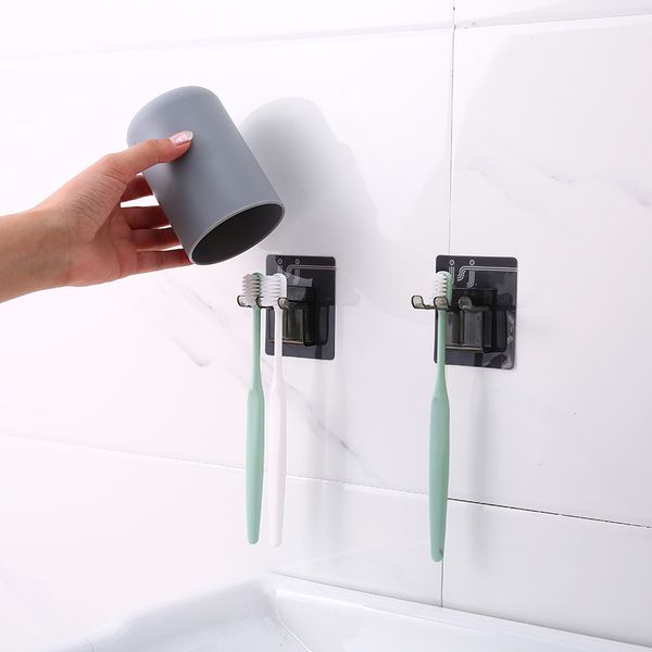 Porta -escova de dentes de copo de plástico nórdico lavando a bebida para casa do banheiro do banheiro do porta -de -dente do copo Ferramentas