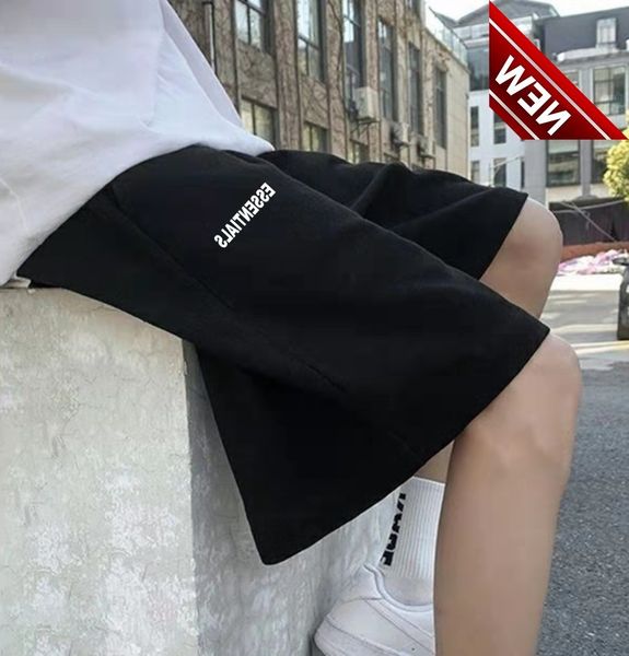 

50% off discount fog double thread essentials american high street loose reflective ess shorts tide brand capris summer style, White;black