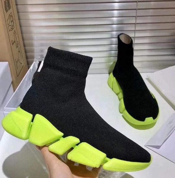 

socks sport shoes man woman speed 2.0 trainer sneakers luxury shoes women platform designer casual walking outdoor, Black