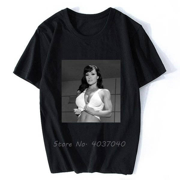 Erkek T-Shirt Lisa Ann Tshirt Herren T Gömlek Erkekler Pamuk Hip Hop Tees Tops Streetwear