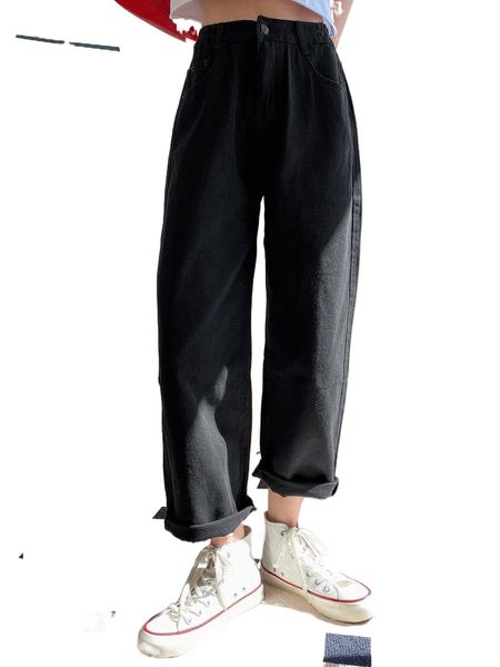 

dazy slant pocket straight leg jeans 56ra#, Blue