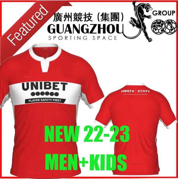 

22 23 middlesbrough soccer jerseys 2022 2023 tavernier payero howson mcnair bola home football shirt uniforms kids kits hogan dean bela pede, Black;yellow