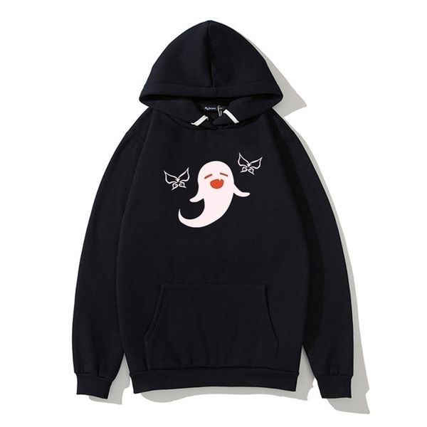 

genshin impact hu tao cape hoodie women men kawaii cartoon manga aesthetic game streatwear pullover harajuku casual hi hop 220406, Black