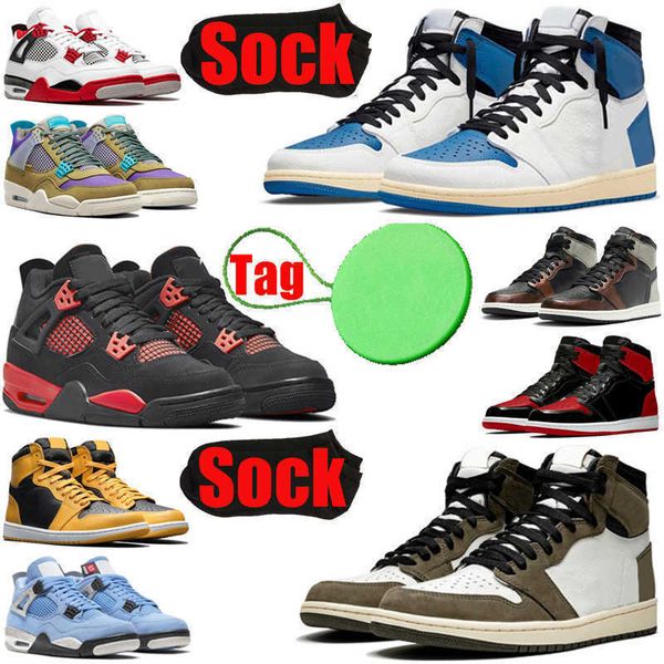 

4s basketball shoes sail red thunder university blue black cat white oreo bred cool grey infrared pure money royalty mens trainers sports