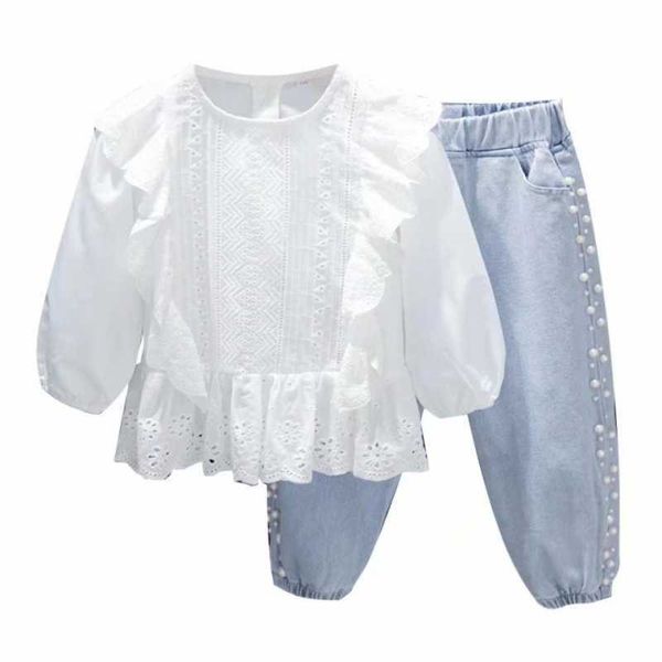 Garota New Kids Kids Spring Autumn Clothings Fashion Baby Girl Clothes Suit